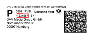 Adressaufkleber DVV-Media